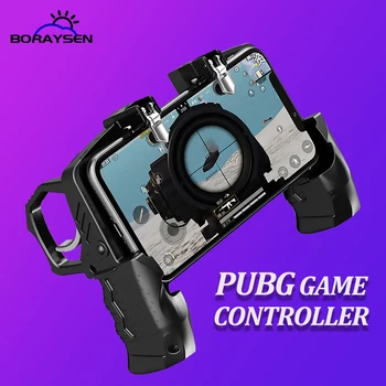 Mobile Trigger Controller for PUBG Gamepad L1 R1 Game Shooter Fire Button Triggers Joystick Equipment For iPhone Android Phone
Mobile Trigger Controller for PUBG Gamepad L1 R1 Game Shooter Fire Button Triggers Joystick Equipment For iPhone Android Phone