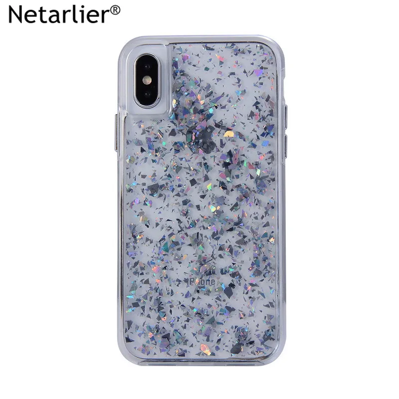 Netarlier Luxury Laser Phone Case For iPhone X XS 7plus 8 6 6splus Protective Grey Holo Flakes Glossy Thick Dropping glue Cover
Netarlier Luxury Laser Phone Case For iPhone X XS 7plus 8 6 6splus Protective Grey Holo Flakes Glossy Thick Dropping glue Cover