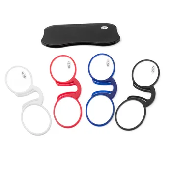 Portable Silicone Clip Nose Reading Glasses Extra-thin Wallet Glasses Ultralight Round Magnifier +100 +150 +200 +250 +300 +350
Portable Silicone Clip Nose Reading Glasses Extra-thin Wallet Glasses Ultralight Round Magnifier +100 +150 +200 +250 +300 +350