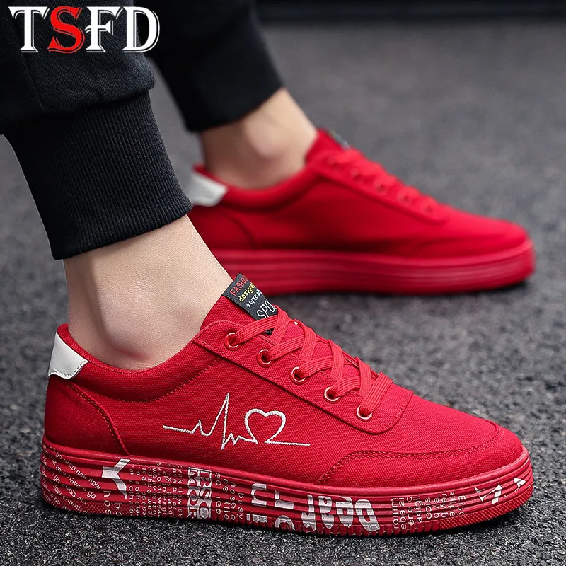 

Ultralight Sneakers for Men Shoes Summer Classic Designer Shoes Fashion Sneakers Men Canvas Shoes 2020 Red Thick Bottom Shoe S18