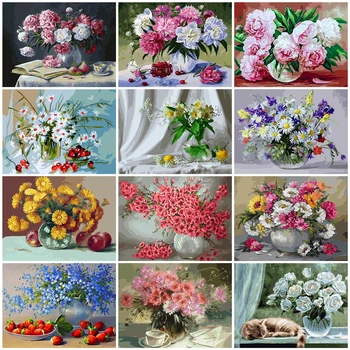 AZQSD Coloring By Number Canvas Painting Kits Flower Unframe DIY Decor For Home Drawing By Number Vase Adult Unique Gift
AZQSD Coloring By Number Canvas Painting Kits Flower Unframe DIY Decor For Home Drawing By Number Vase Adult Unique Gift