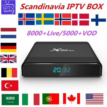 X96 Air S905 X3 8K Android 9.0 TV Box With Scandinavian IPTV Sweden Netherlands Romania Spain Arabic Android Smart TV m3u
X96 Air S905 X3 8K Android 9.0 TV Box With Scandinavian IPTV Sweden Netherlands Romania Spain Arabic Android Smart TV m3u