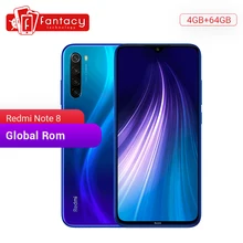 Usar cupom de código Ali15 ($99-$15) Ali4 ($29-$4) Nova rom global xiaomi redmi note 8 4 gb 64 gb 48mp quad câmera smartphone snapdragon 665 octa núcleo 6.3 "fhd tela 4000 mah(China)
