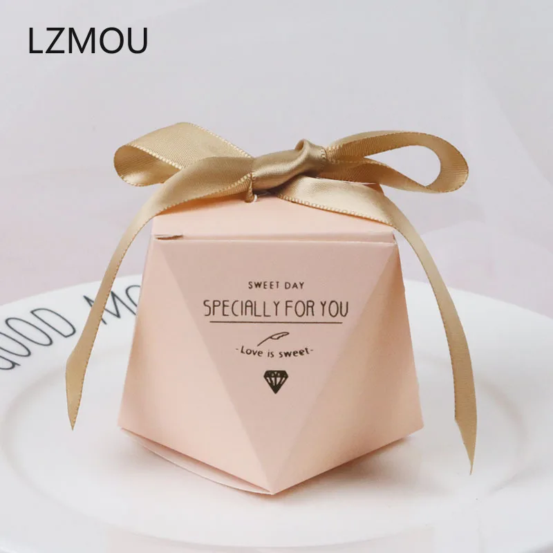 New Pink Diamond Shape Dragee Candy Box Mariage Wedding Favors Noel Christmas Packaging Gifts Bag Deco Chocolate Wrapping Paper
New Pink Diamond Shape Dragee Candy Box Mariage Wedding Favors Noel Christmas Packaging Gifts Bag Deco Chocolate Wrapping Paper