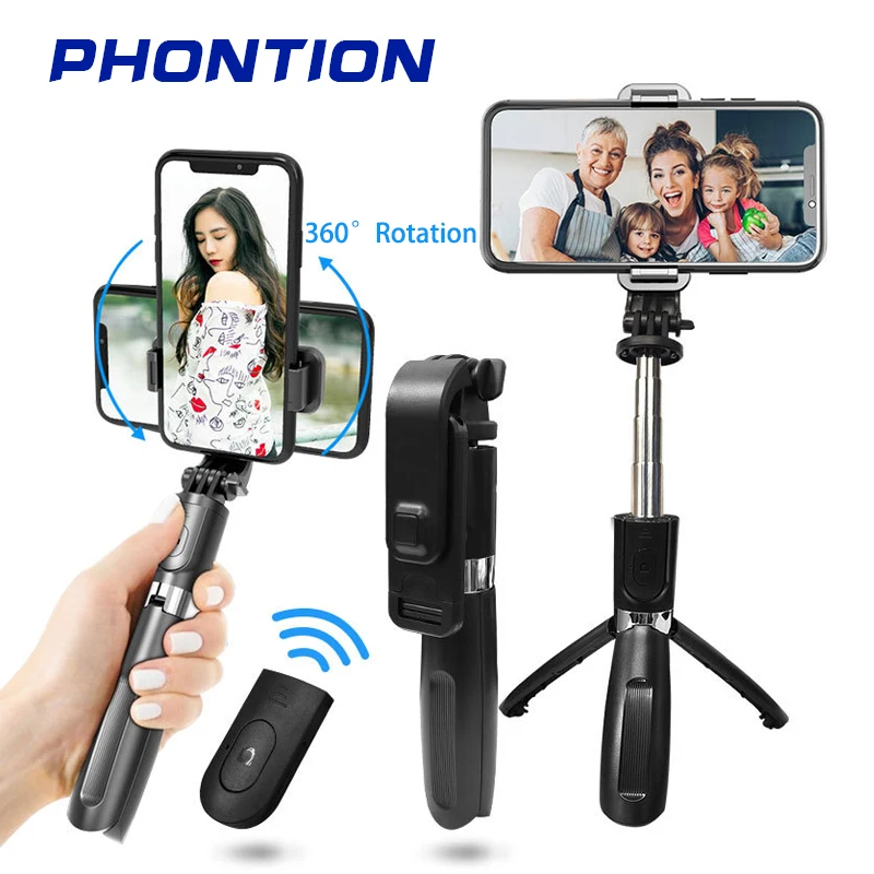 L02 Wireless Bluetooth Selfie Stick Foldable Monopods Gimbal Stabilizer Tripod with Quick Release Button for Phone Gopro Camera
L02 Wireless Bluetooth Selfie Stick Foldable Monopods Gimbal Stabilizer Tripod with Quick Release Button for Phone Gopro Camera