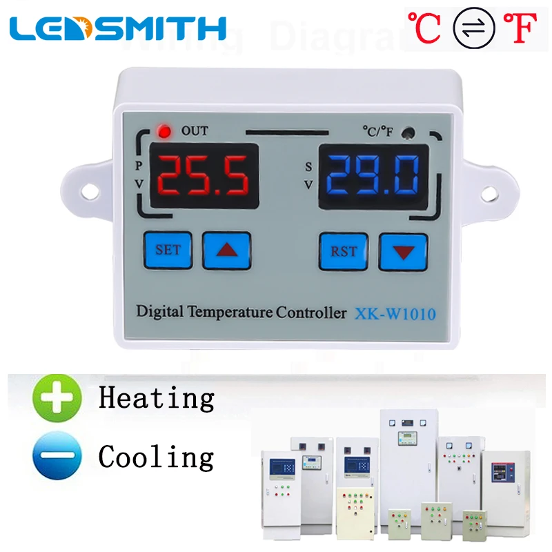 DC 12V 24V 110V 220V AC LED Digital Temperature Controller Thermostat Thermoregulator Aquarium Incubator Temperature Regulator
DC 12V 24V 110V 220V AC LED Digital Temperature Controller Thermostat Thermoregulator Aquarium Incubator Temperature Regulator