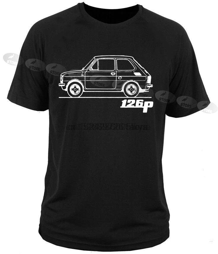 

T shirt t-shirt FIAT 126p centoventisei maluch polish italian car