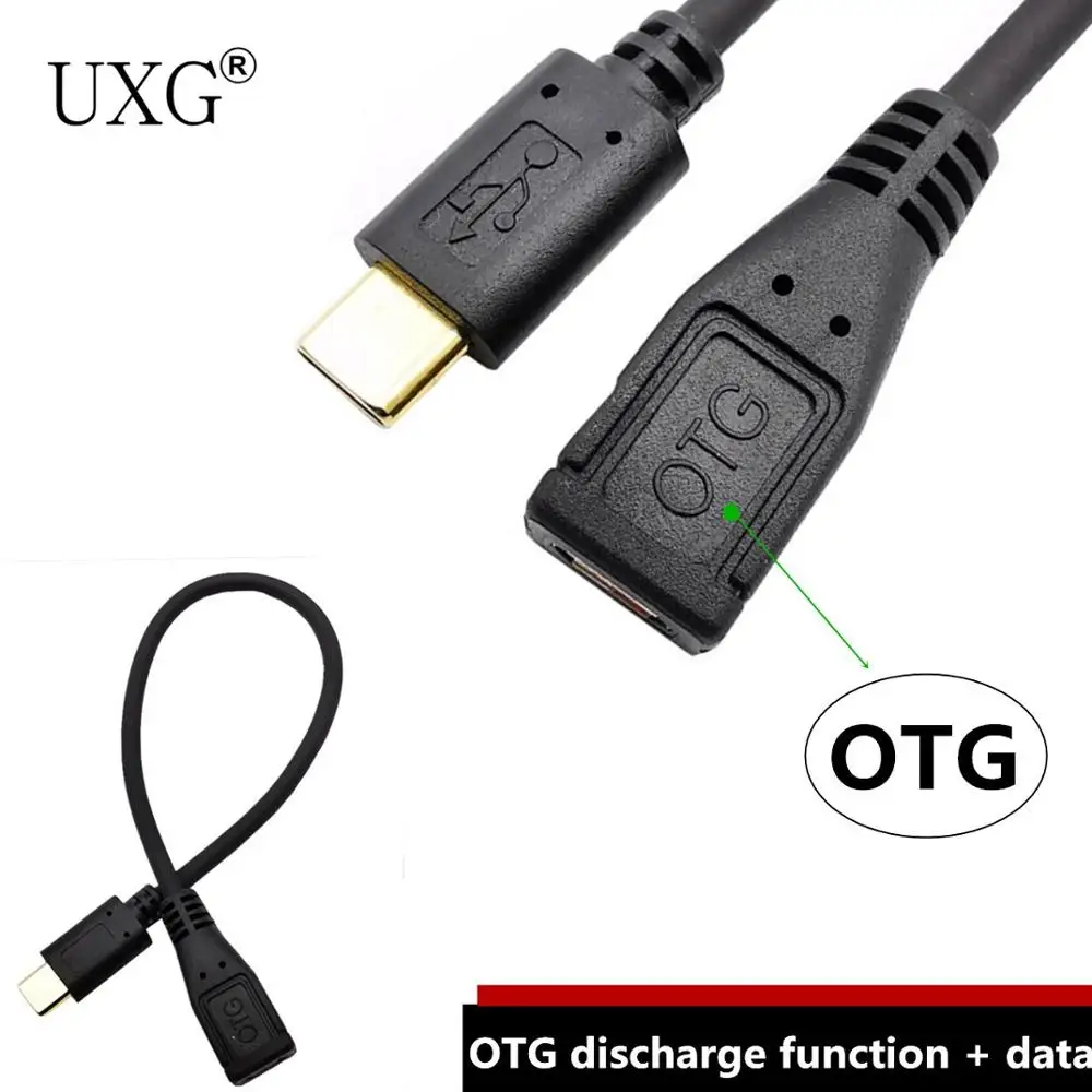 25 см USB3.1 Тип C штекер к Micro USB 2 0 5P гнездо Угловой кабель для передачи данных Nexus 5X 6P |