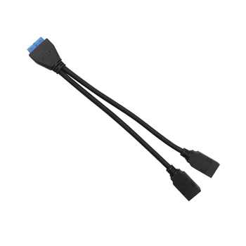 USB 3.0 20 Pin Motherboard Header to 20pin Converter Cord with Dual Ports Converter Cable For Computer PC Adapter Cord
USB 3.0 20 Pin Motherboard Header to 20pin Converter Cord with Dual Ports Converter Cable For Computer PC Adapter Cord