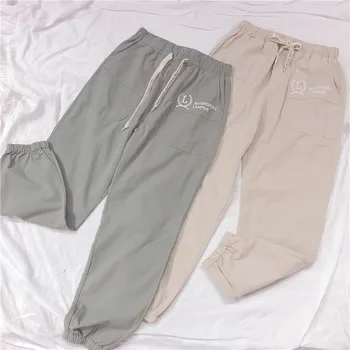 Women Spring badge Embroidery Harajuku Loose Trousers Student Girl heart Overalls Japanese Summer new Elastic waist Casual Pants
Women Spring badge Embroidery Harajuku Loose Trousers Student Girl heart Overalls Japanese Summer new Elastic waist Casual Pants
