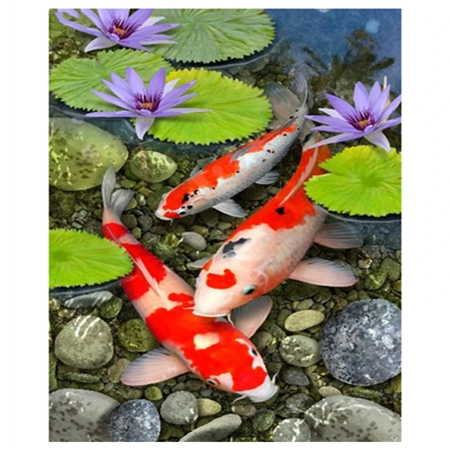 Koi pattern Diamond Painting Lotus Leaf goldfish Blessing Fish DIY 3D Diamond Embroidery Cross Stitch Mosaic Picture by Numbers
Koi pattern Diamond Painting Lotus Leaf goldfish Blessing Fish DIY 3D Diamond Embroidery Cross Stitch Mosaic Picture by Numbers