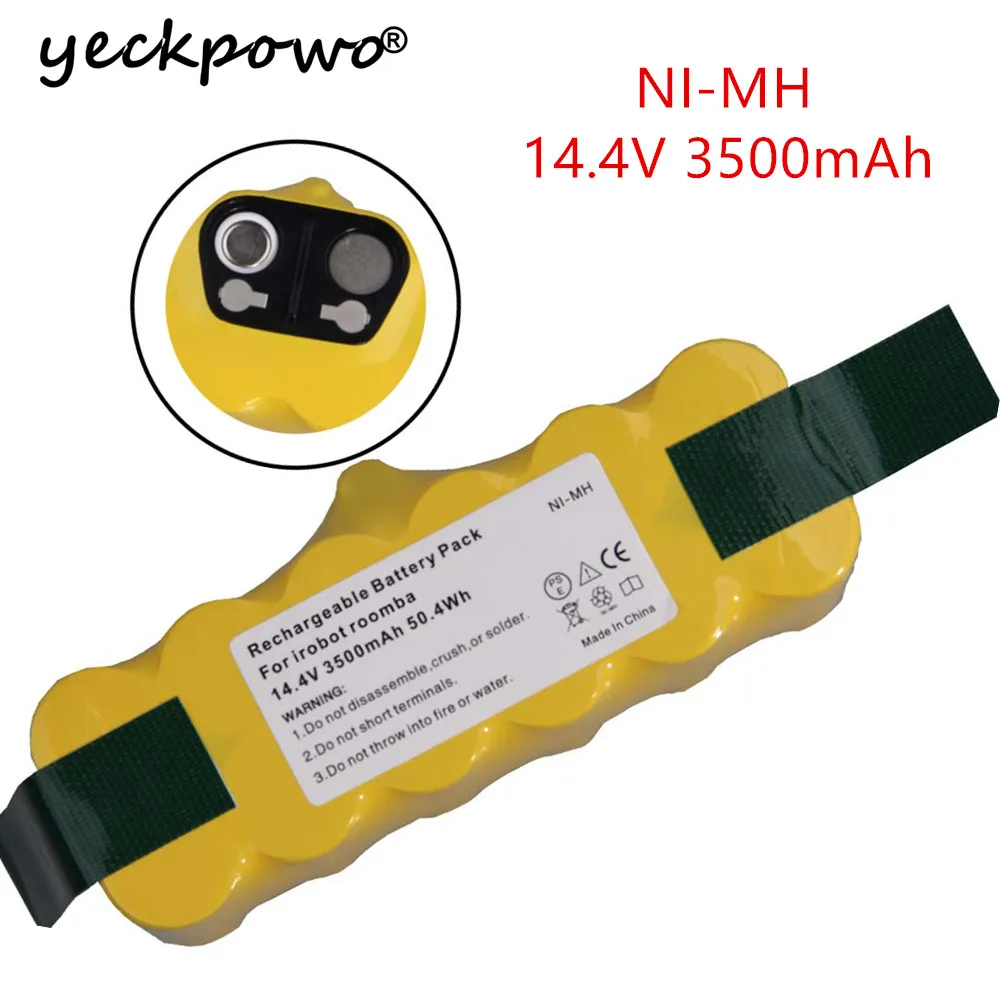 YECKPOWO 3500mAh Battery SC for iRobot Roomba 500 600 700 800 900 Series Vacuum Cleaner real capacity
YECKPOWO 3500mAh Battery SC for iRobot Roomba 500 600 700 800 900 Series Vacuum Cleaner real capacity