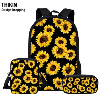 THIKIN Cartoon Sunflowers Travel Women Backpacks Teen Girls School Bags Set 3PCS Kids Book Bags Children School Mochila Escolar 
THIKIN Cartoon Sunflowers Travel Women Backpacks Teen Girls School Bags Set 3PCS Kids Book Bags Children School Mochila Escolar