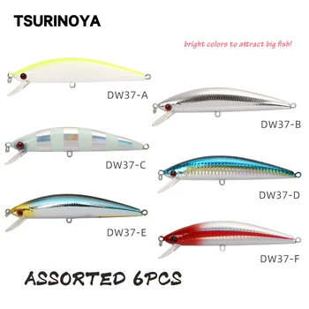 TSURINOYA Fishing Lure Sinking MINNOW DW37 Saltwater 6PCS Lure Set Artificial Hard Bait Wobblers 6 Colors 120mm 40g Crankbait
TSURINOYA Fishing Lure Sinking MINNOW DW37 Saltwater 6PCS Lure Set Artificial Hard Bait Wobblers 6 Colors 120mm 40g Crankbait