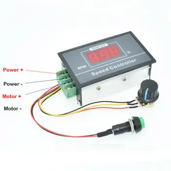 Digital LED Display PWM DC Motor Controller Speed Regulator 0~100% Adjustable Control Governor electricl 30A DC 6V-60V 12V 24V
Digital LED Display PWM DC Motor Controller Speed Regulator 0~100% Adjustable Control Governor electricl 30A DC 6V-60V 12V 24V