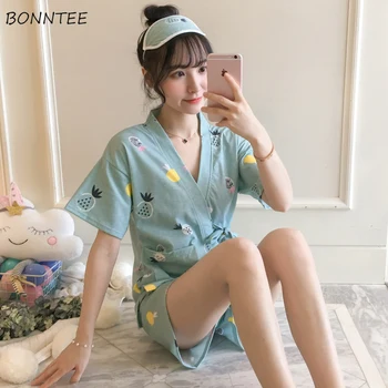 Pajama Sets Women Lovely Short Sleeve All-match Trendy Womens Comfortable Korean Style V-Neck Summer Students Chic Female Daily
Pajama Sets Women Lovely Short Sleeve All-match Trendy Womens Comfortable Korean Style V-Neck Summer Students Chic Female Daily