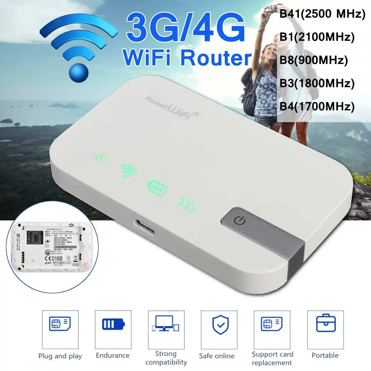 New Design LEORY Portable 300Mbps Wifi Routers 4G lte Mobile Router Support SIM card Portable Wireless Router wifi 4G Router
New Design LEORY Portable 300Mbps Wifi Routers 4G lte Mobile Router Support SIM card Portable Wireless Router wifi 4G Router
