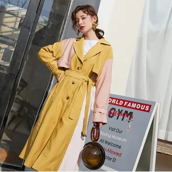 LANMREM New Fashion Simple Hit Color Long Trench Famale Single-breasted Coat With Belt Windbreaker 2020 Spring Casual PC365
LANMREM New Fashion Simple Hit Color Long Trench Famale Single-breasted Coat With Belt Windbreaker 2020 Spring Casual PC365