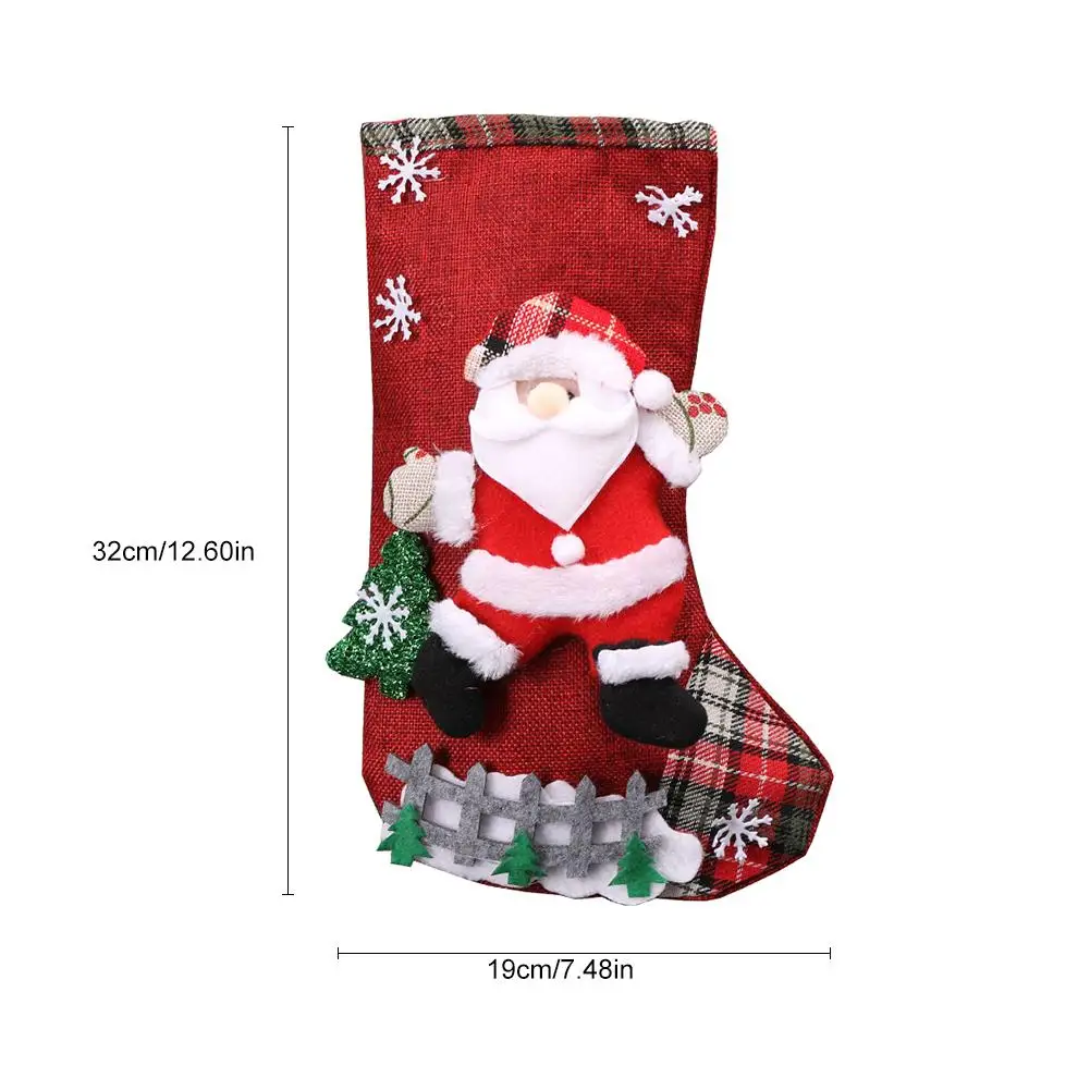 children gift bag cute santa claus snowman elk doll christmas