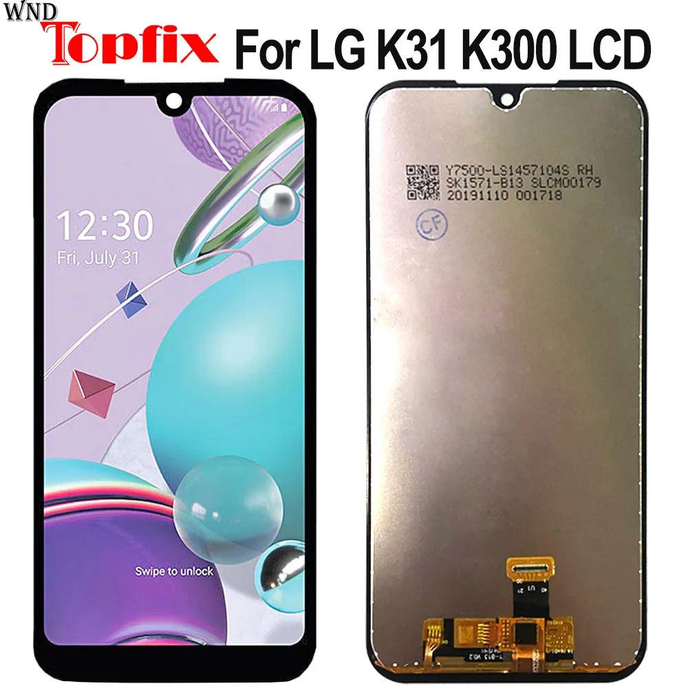 ЖК-дисплей для LG K31 дисплей кодирующий преобразователь сенсорного экрана в сборе Замена для LG K31 LCD K300 LMK300 LM-K300Q LCD
ЖК-дисплей для LG K31 дисплей кодирующий преобразователь сенсорного экрана в сборе Замена для LG K31 LCD K300 LMK300 LM-K300Q LCD