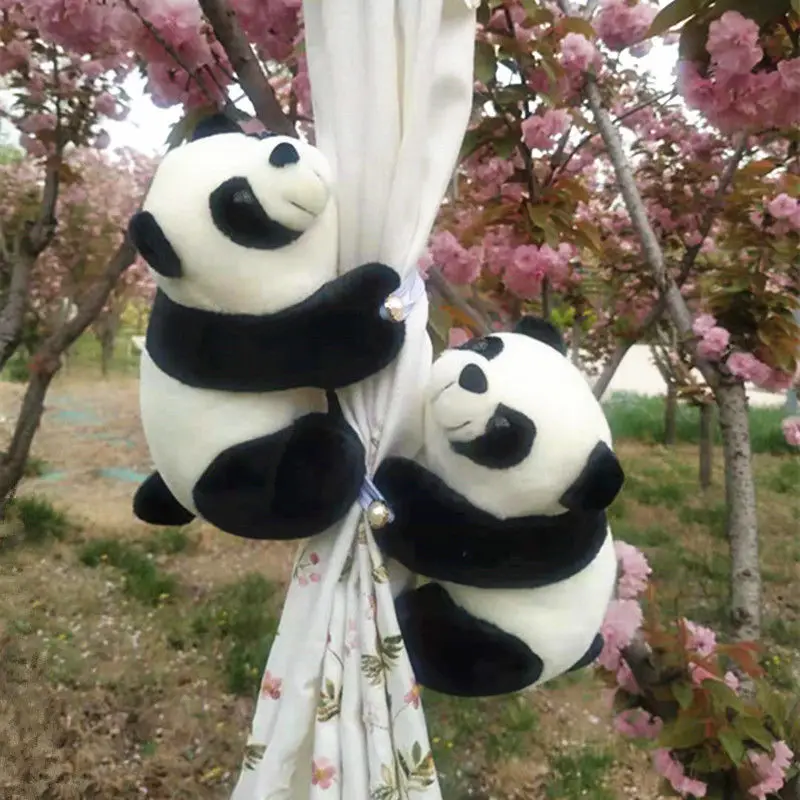 

2pcs/set Cartoon Cute Panda Curtain Tieback Holder Tie Backs Children Room Decoration Accessories Holdback Curtain Strap Hook