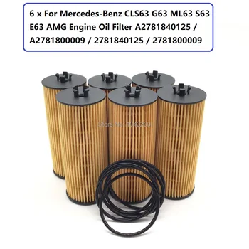 6 *For Mercedes-Benz CLS63 G63 ML63 S63 E63 AMG Engine Oil Filter A2781840125 / A2781800009 / 2781840125 / 2781800009 Origin
6 *For Mercedes-Benz CLS63 G63 ML63 S63 E63 AMG Engine Oil Filter A2781840125 / A2781800009 / 2781840125 / 2781800009 Origin