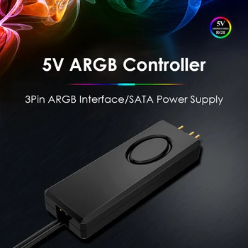 ARGB Controller 5V 3Pin SATA Pin Power Supply Light Stripe for Desktop Case Computer components and hardware
ARGB Controller 5V 3Pin SATA Pin Power Supply Light Stripe for Desktop Case Computer components and hardware