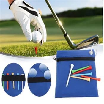 Hot Sale Zippered Golf Tee Ball Bag Nylon Storage Bag Holder With Carabiner Golfing Accessories
Hot Sale Zippered Golf Tee Ball Bag Nylon Storage Bag Holder With Carabiner Golfing Accessories