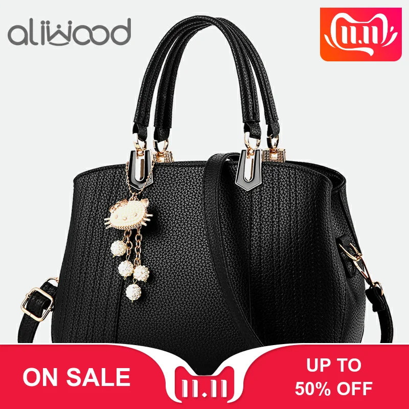 Aliwood Women bag Europe Fashion New Handbags PU Leather Casual Simple Tote Ladies Shoulder Bags Females Crossbody Bags with cat 
Aliwood Women bag Europe Fashion New Handbags PU Leather Casual Simple Tote Ladies Shoulder Bags Females Crossbody Bags with cat