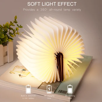 Led USB Light Book Shape Night Light Rechargeable Portable Wood Leather Folding Desk Lamp Reading Lamp Bedroom Art Ornament
Led USB Light Book Shape Night Light Rechargeable Portable Wood Leather Folding Desk Lamp Reading Lamp Bedroom Art Ornament