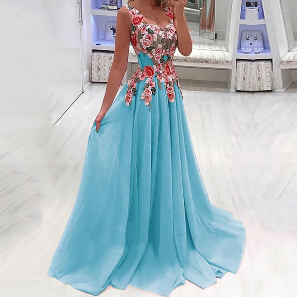 Women's Maxi Boho Floral Dress Summer Holiday Beach Sundress Ladies Printed Bodycon Sleeveless V-neck Split Long Dress#j30
Women's Maxi Boho Floral Dress Summer Holiday Beach Sundress Ladies Printed Bodycon Sleeveless V-neck Split Long Dress#j30