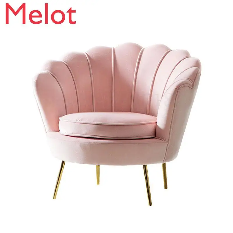 Light luxury single sofa Nordic minimalist clothing store sofa living room balcony bedroom small apartment net red sofa 
Light luxury single sofa Nordic minimalist clothing store sofa living room balcony bedroom small apartment net red sofa