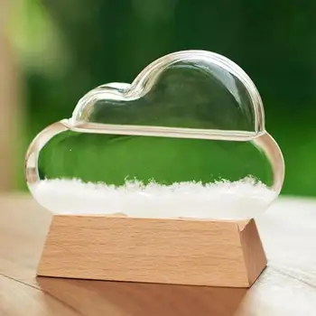 Storm Glass Weather Predictor Creative Weather Forecast Bottle with Wooden Base for Birthday Gift
Storm Glass Weather Predictor Creative Weather Forecast Bottle with Wooden Base for Birthday Gift