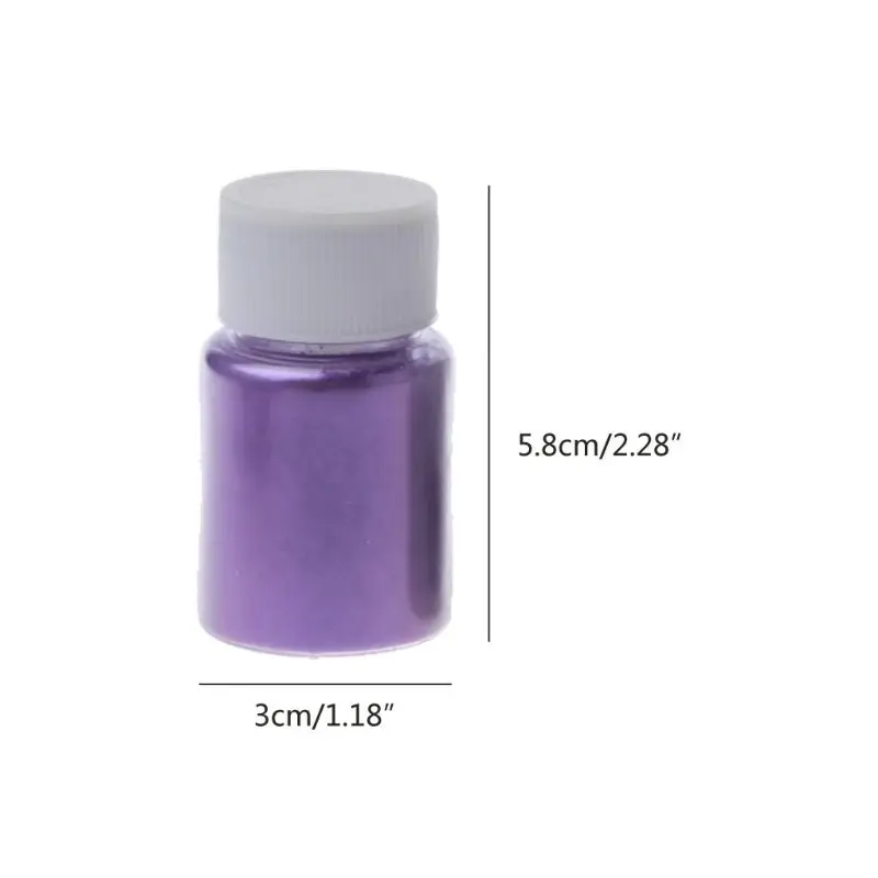 Description Picture 6 of item24 Colors Mica Pearl Powder Cosmetic Grade Resin Powdered Pigment Hand Soap Making Slime Resin Dye Candle Making 0.35oz