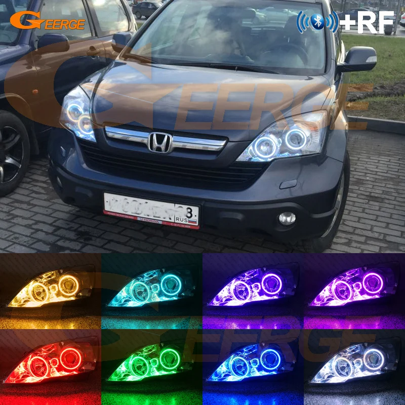 Для HONDA CR V CRV III 2006 2007 2008 2009 2010 2011 Xenon headlight RF remote Bluetooth APP Multi Color RGB комплект