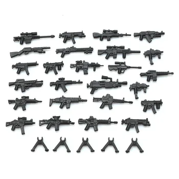 

City Police Soldier Builder Series WW2 Army Accessories Military SWAT Weapon Building Blocks Guns Pack MOC Brick Toys For Boys