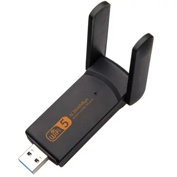 USB3.0 Wifi Adapter 1900Mbps Dual Band 2.4Ghz + 5.8Ghz Wi-fi Dongle Computer 802.11AC Network Card USB 2 Antennas Hi-Speed
USB3.0 Wifi Adapter 1900Mbps Dual Band 2.4Ghz + 5.8Ghz Wi-fi Dongle Computer 802.11AC Network Card USB 2 Antennas Hi-Speed