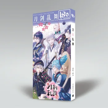 

Anime Touken Ranbu Online Izuminokamikanesada Uguisumaru Postcard Post Cards Sticker Artbook Gift Cosplay Props Book Set Gifts