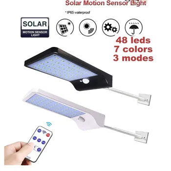 Smart Solar Light PIR Motion Sensor Waterpprof 60LED 1300lm Signal lighting show 5 Working mode control use Remote Outdoor Wall
Smart Solar Light PIR Motion Sensor Waterpprof 60LED 1300lm Signal lighting show 5 Working mode control use Remote Outdoor Wall
