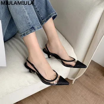 MIULAMIULA Brand Designers 2020 Fashion Luxury Bling Black Sliver Golden Pointed Toe Back Strap Kitten Heels 5 cm Lady Sandals
MIULAMIULA Brand Designers 2020 Fashion Luxury Bling Black Sliver Golden Pointed Toe Back Strap Kitten Heels 5 cm Lady Sandals
