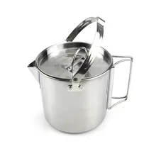 1.2L Stainless Steel Camping Cookware Water Mug Cup With Lid And Foldable Handle Camping Cooking Outdoor Camping Cookware
1.2L Stainless Steel Camping Cookware Water Mug Cup With Lid And Foldable Handle Camping Cooking Outdoor Camping Cookware