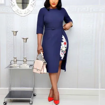 FADZECO autumn and winter new front slit print stitching commuter large size dress with original belt
FADZECO autumn and winter new front slit print stitching commuter large size dress with original belt