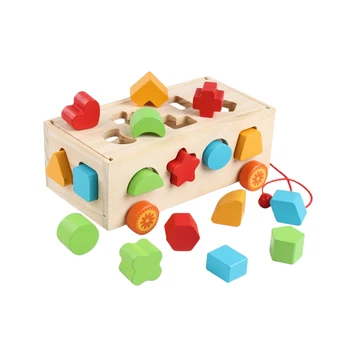 NICEXMAS 1PC Wooden 17 Holes Educational Box Shape Sorter Toys Building Blocks for Kids Children Toddlers Baby 
NICEXMAS 1PC Wooden 17 Holes Educational Box Shape Sorter Toys Building Blocks for Kids Children Toddlers Baby