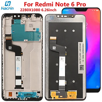 Display For Xiaomi Redmi Note 6 Pro LCD Display Touch Screen Digitizer Assembly Replacement For Redmi Note 6 Pro Screen 6.26''
Display For Xiaomi Redmi Note 6 Pro LCD Display Touch Screen Digitizer Assembly Replacement For Redmi Note 6 Pro Screen 6.26''