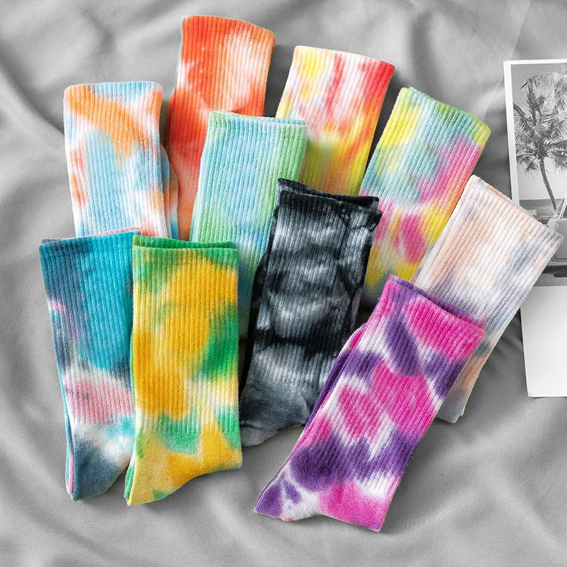 Tie-dye socks in the high street for hosiery for pure color cotton socks men and women basketball male skateboard socks
Tie-dye socks in the high street for hosiery for pure color cotton socks men and women basketball male skateboard socks