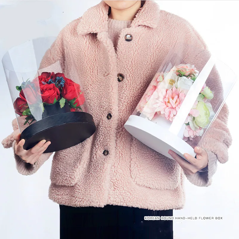 Korean Clear PVC Flower Boxes Bouquet Florist Packaging Box Round Cake Box Clear Transparent Flower Gift Dustproof Exhibitions
Korean Clear PVC Flower Boxes Bouquet Florist Packaging Box Round Cake Box Clear Transparent Flower Gift Dustproof Exhibitions