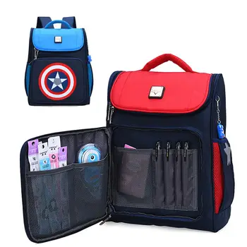 Children's cartoon school bag students waterproof Captain America backpack travel Stationery bags boy Creative school bag child
Children's cartoon school bag students waterproof Captain America backpack travel Stationery bags boy Creative school bag child