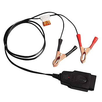 OBD II Vehicle ECU Emergency Power Supply Cable Memory Saver with Alligator Clip-On 12V Universal Automotive Battery Replacement
OBD II Vehicle ECU Emergency Power Supply Cable Memory Saver with Alligator Clip-On 12V Universal Automotive Battery Replacement