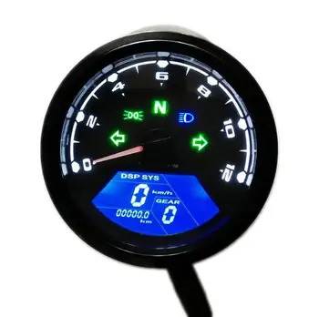 Universal Digital Motorcycle LCD Screen Speedometer Odometer Techometer Gauge Dual Speed
Universal Digital Motorcycle LCD Screen Speedometer Odometer Techometer Gauge Dual Speed