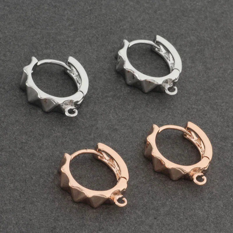 Фото Charm Brass Earring Hook Handmade Jewelry Women's Earrings Fashion Popular Geometric Design 585 Rose Gold Color | Украшения и